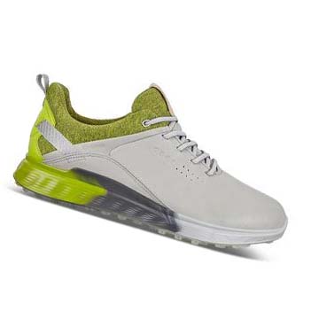 Chaussures de Golf Ecco S-three Spikeless Homme Beige | FR 556EBC